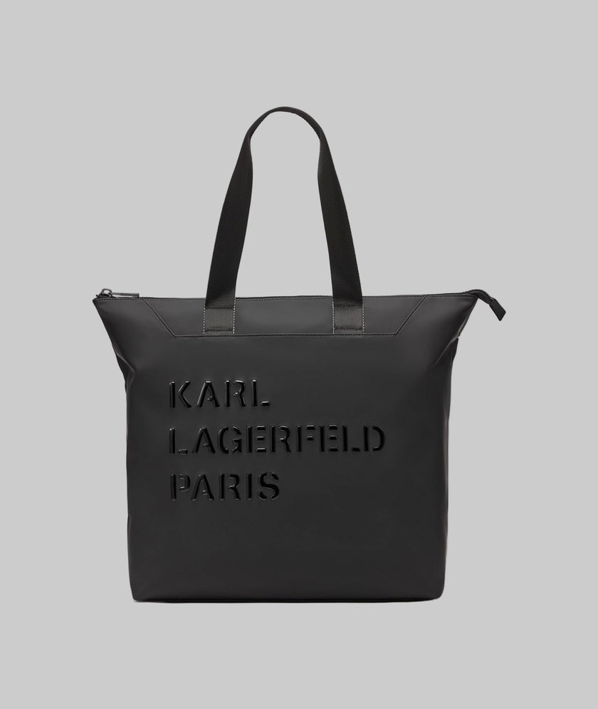 KARL LAGERFELD World Tour Travel Tote Bag - Black image 0