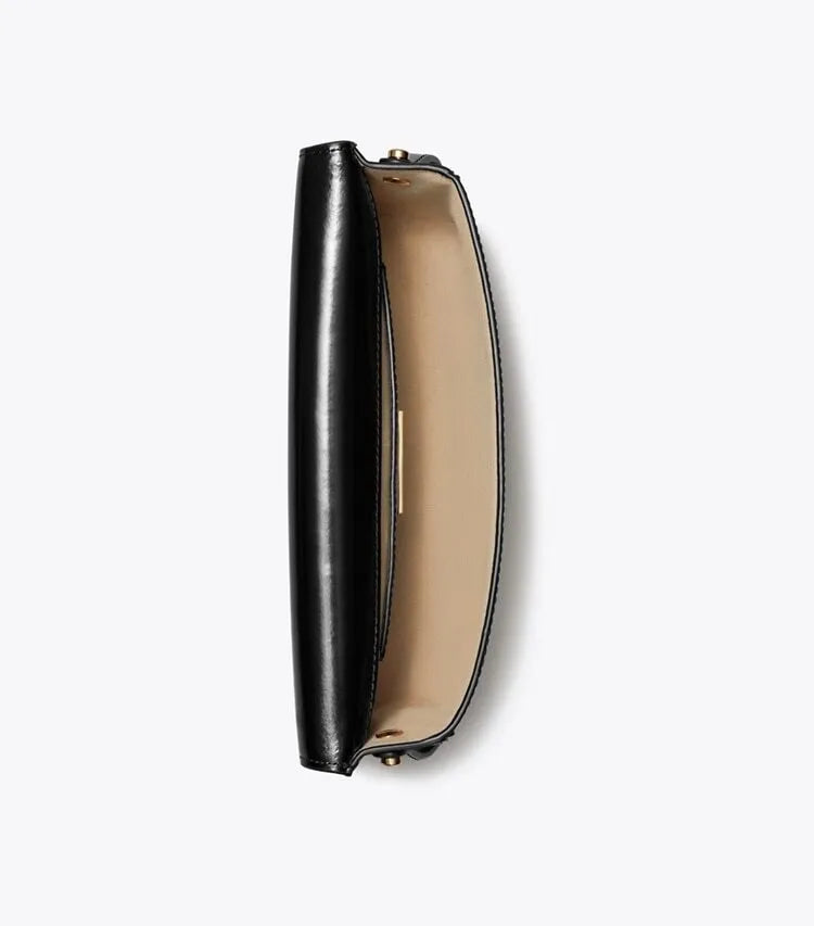 [AT DELHI] TORY BURCH Robinson Spazzolato East/West Shoulder Bag - Black image 3