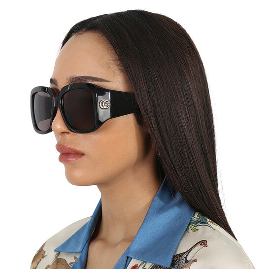 GUCCI Grey Ladies Square Sunglasses image 0