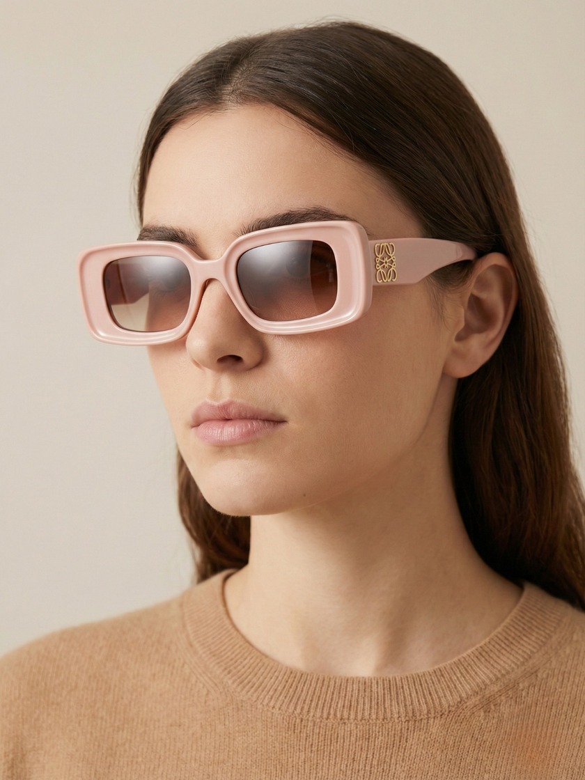 [AT DELHI] LOEWE Chunky Anagram Rectangle Sunglasses image 0