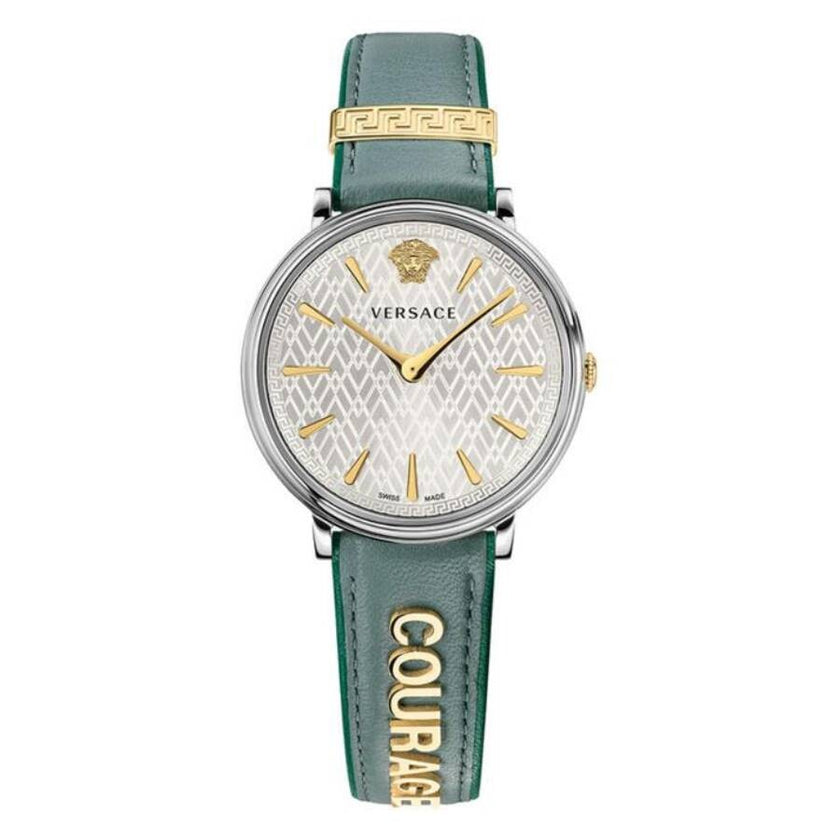 Versace V-Circle Manifesto Quartz Silver Dial Ladies Watch image 0