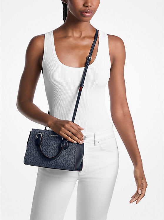 MICHAEL KORS Marilyn Small Signature Logo Messenger Bag - Admiral image 1