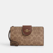 COACH Phone Wallet In Signature Canvas image 3