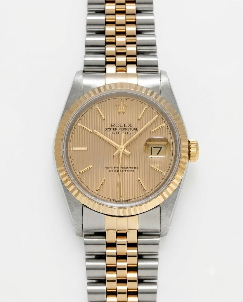 [Store Display] Rolex Datejust Champagne Tapestry 36mm