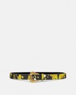 VERSACE JEANS Baroque Chain Couture Thin Belt With Buckle - Black, 105 image