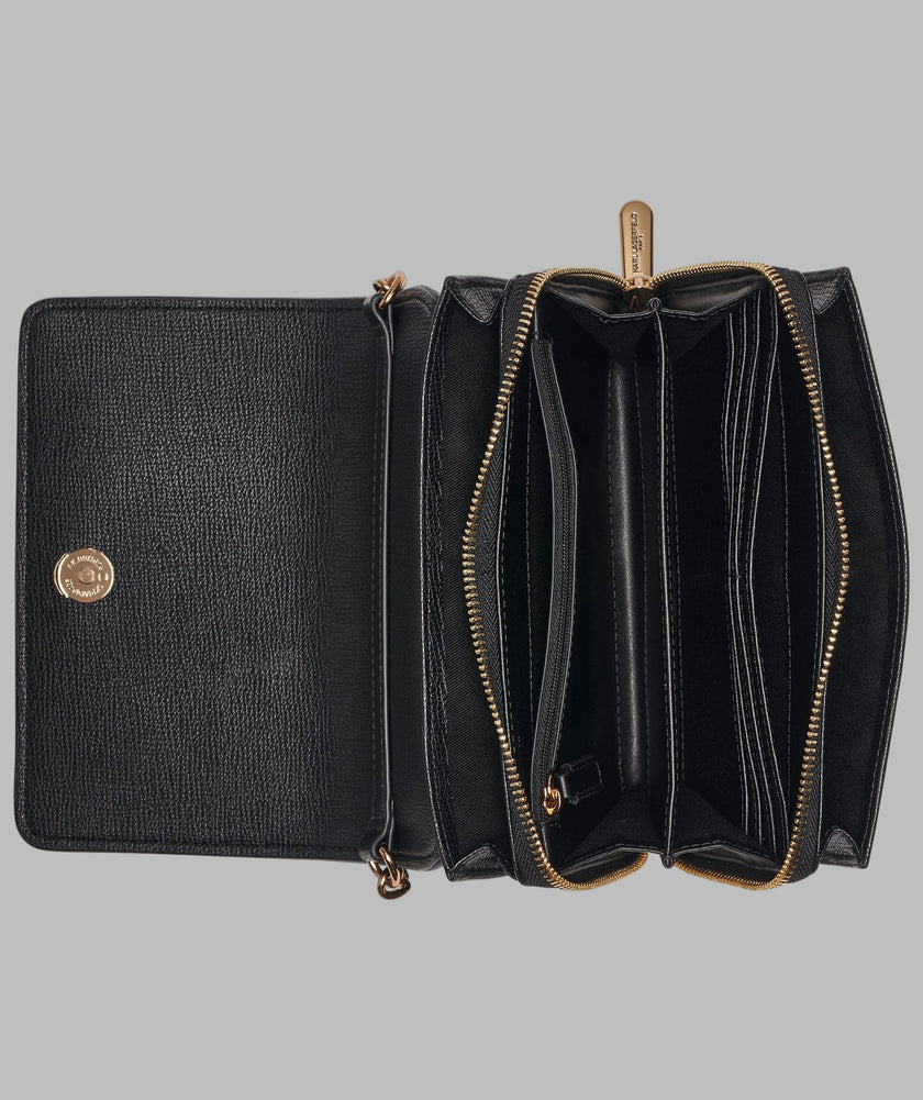 KARL LAGERFELDLourdes Suede Flap Crossbody image 3