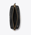 TORY BURCH Kira Diamond Quilt Camera Bag - Black image 2