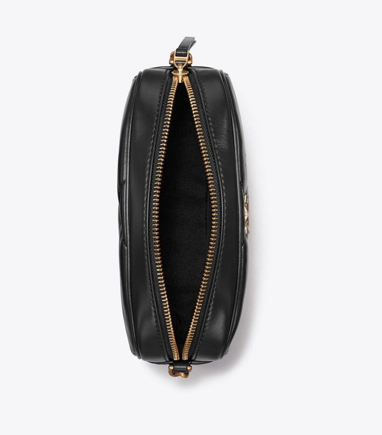 TORY BURCH Kira Diamond Quilt Camera Bag - Black image 2