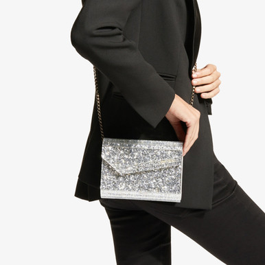 JIMMY CHOO Candy Coarse Glitter  Champagne  Bag image 0