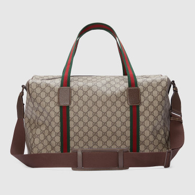 GUCCI Large Size Travel Bag With Web Stripe image 5