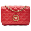 Medusa Nappa Quilted Leather Chain Crossbody - Red image