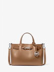 MICHAEL KORS Carson Small Pebbled Leather Satchel - Driftwood (Arriving In Delhi) image 0