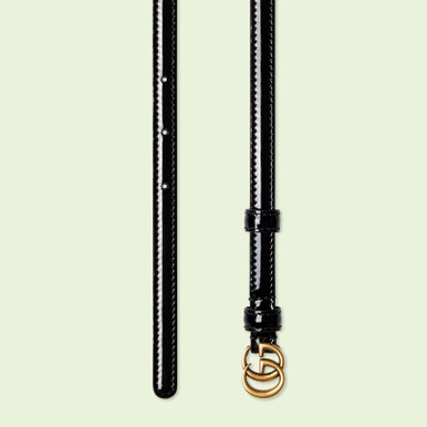 GUCCI Slim double G patent belt image 1