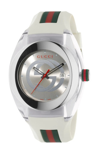 GUCCI Unisex Sync Rubber Strap Sport Watch, 46mm image 2