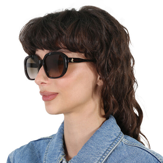 JIMMY CHOO Brown Gradient Square Ladies Sunglasses image 0
