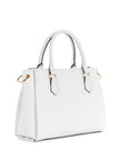 Guess Zakaria Debossed Logo Satchel - White image 1