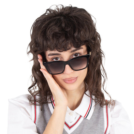 [AT DELHI] SALVATORE FERRAGAMO Grey Gradient Rectangular Ladies Sunglasses image 1