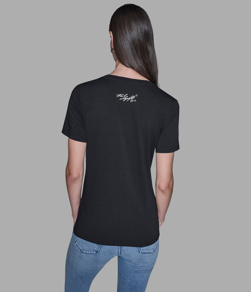 KARL LAGERFELD Choupette Tee - Black image 2