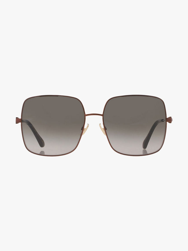 JIMMY CHOO Brown Square Ladies Sunglasses image 0