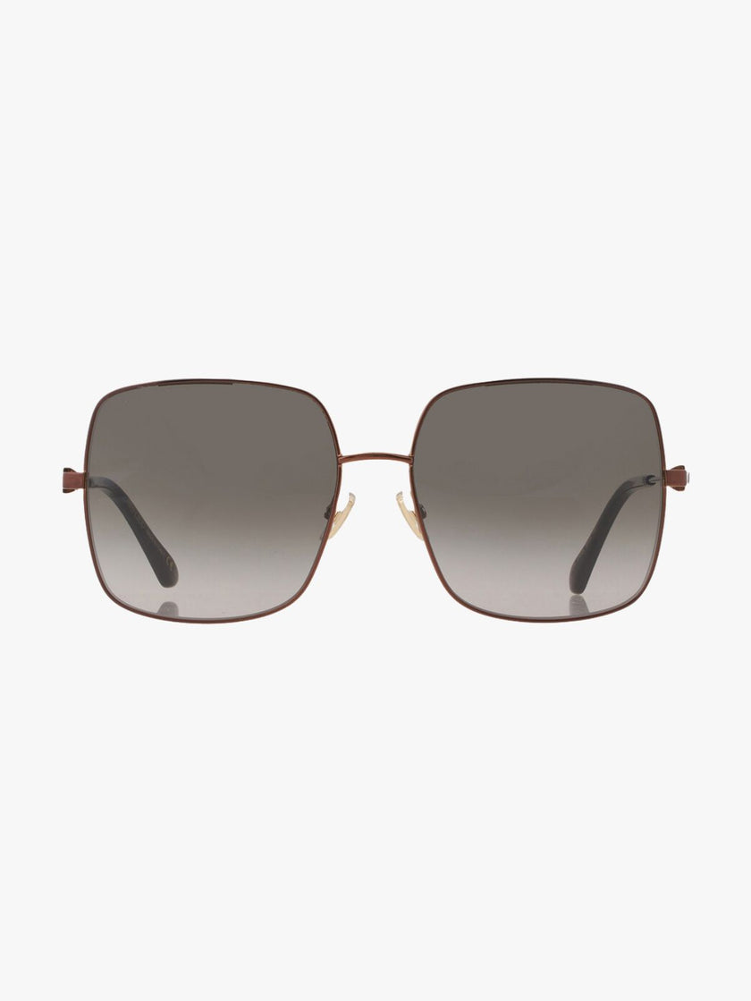 JIMMY CHOO Brown Square Ladies Sunglasses image 0
