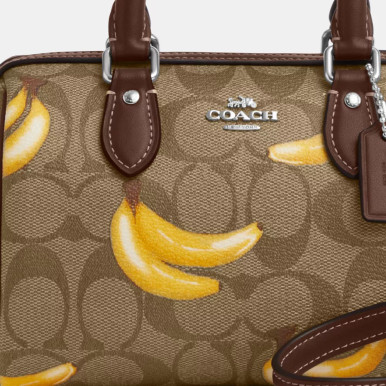 COACH Mini Rowan Crossbody In Signature Canvas With Banana Print image 4