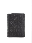 Guess Debossed Logo Trifold Wallet - Black image 2