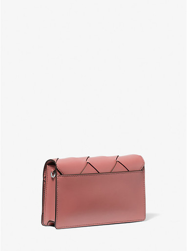 MICHAEL KORS Jet Set Medium Woven Leather Crossbody Bag image 0