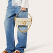 [AT DELHI] VALENTINO Loco Calfskin Shoulder Bag - Ivory image 1