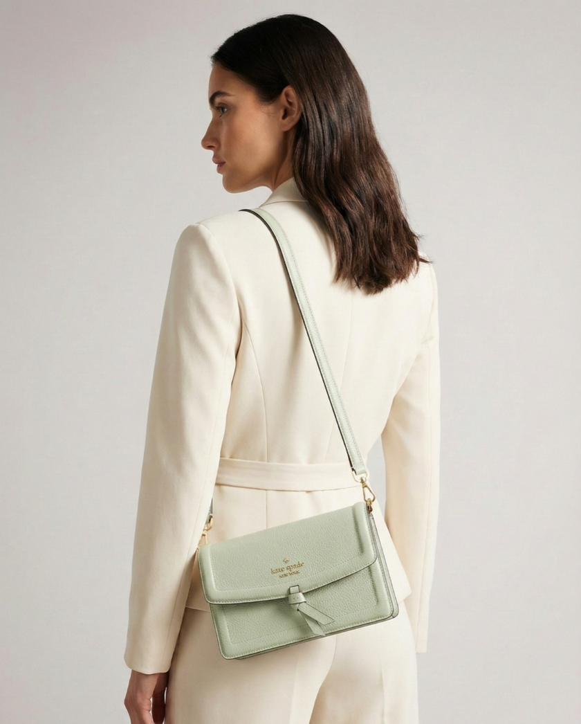KATE SPADE Knott Mini Crossbody Bag - Light Olive image 0