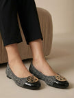 TORY BURCH Claire Cap-toe Ballet - Perfect Black / New Ivory image 1