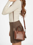 Guess Avelina Faux-Leather Mini Tote - Brown image 4