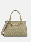 Guess Lacy Logo Satchel - Green image 0