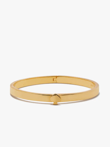 KATE SPADE Heritage Spade Thin Metal Button Bangle image 3