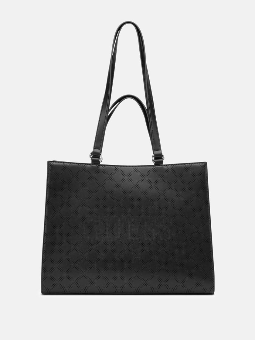 Guess Forber Perforated Logo Carryall - Black image 0