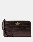 KATE SPADE Lucy Croc Embossed Medium L-Zip Wristlet (Arriving In Delhi) image 0
