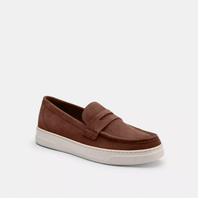 COACH Hybrid Loafer With Signature Canvas - Saddle image 3