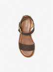 Michael Kors Richie Signature Logo Platform Espadrille Sandal - Brown image 0