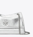 [AT DELHI] TORY BURCH Mini Kira Turnlock Metallic Shoulder Bag - Silver image 2