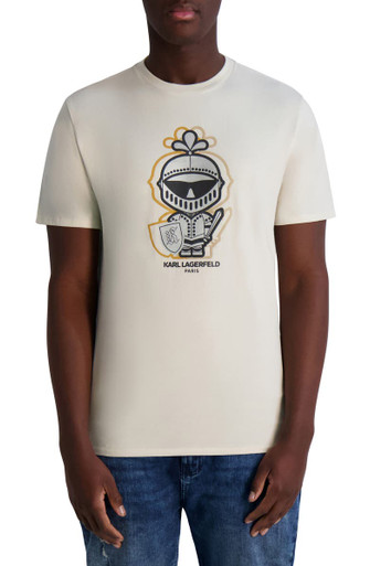 KARL LAGERFELD Outline Karl Amour Cotton Graphic T-Shirt image 2