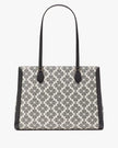 [AT DELHI] KATE SPADE Signature Spade Flower East West Large Laptop Tote - Black Multi image 5