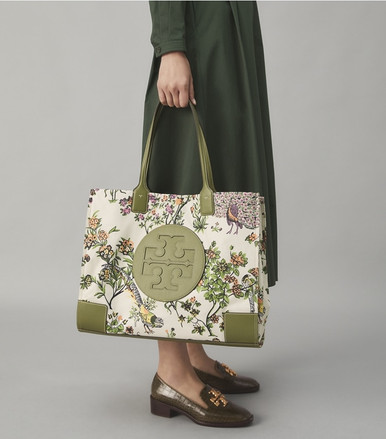 TORY BURCH Ella Printed Tote - Winter Sage (Arriving In Delhi) image 0