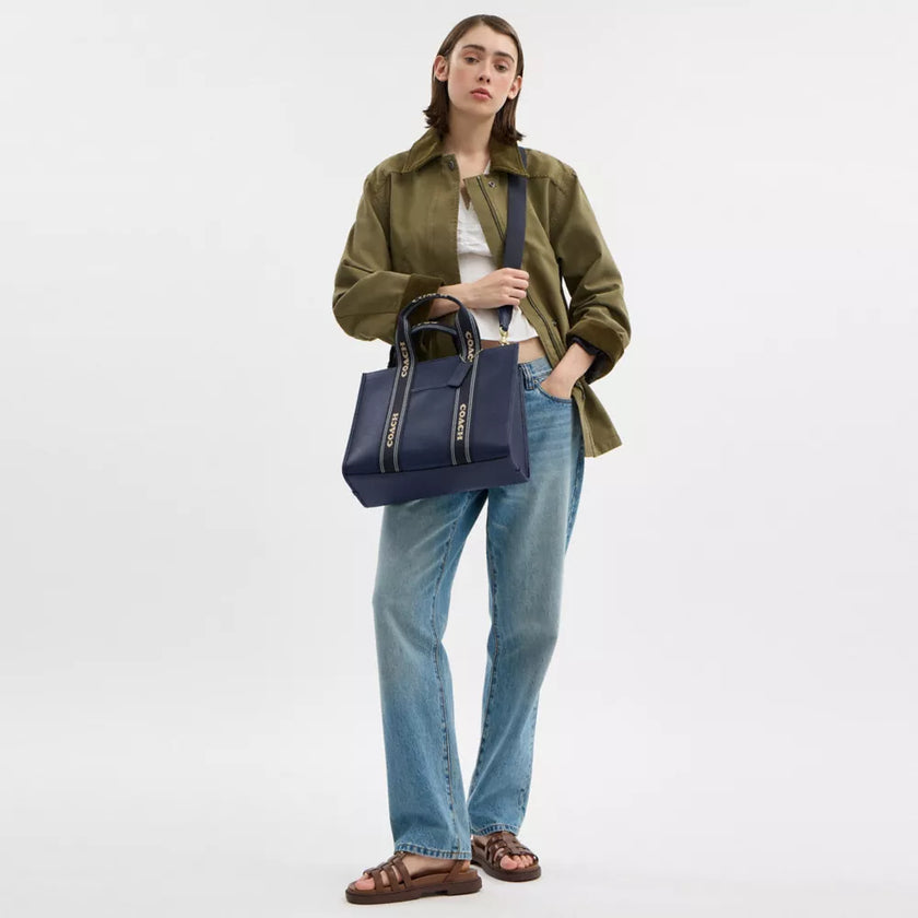COACH Smith Tote Bag - Gold/Denim Multi image 1