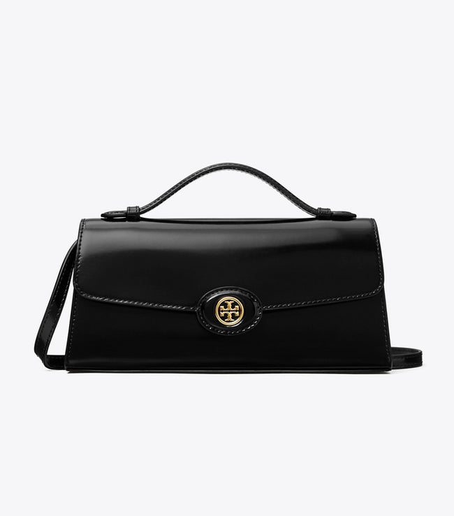 [AT DELHI] TORY BURCH Mini Robinson Spazzolato Crossbody - Black image 0