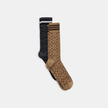 COACH Signature Calf Socks (3-4 Weeks Ship) image 0