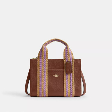 COACH Smith Tote Bag 24 - Gold/Redwood Multi image 1