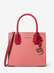 MICHAEL KORS  Mercer Medium Two-Tone Pebbled Leather Crossbody Bag image 2