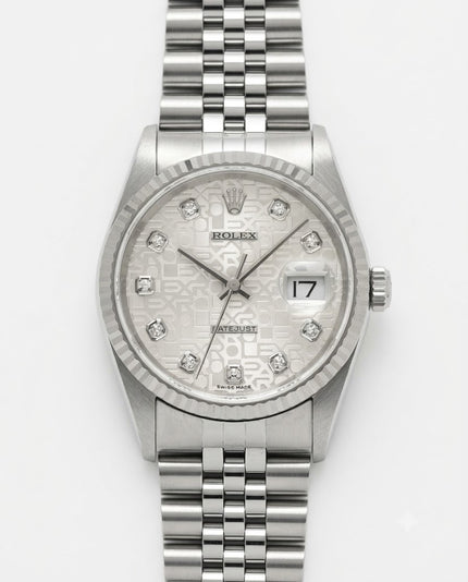 [Store Display] Rolex Datejust Silver Diamond 36mm