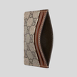 GUCCI GG Supreme Card Holder Brown image 1