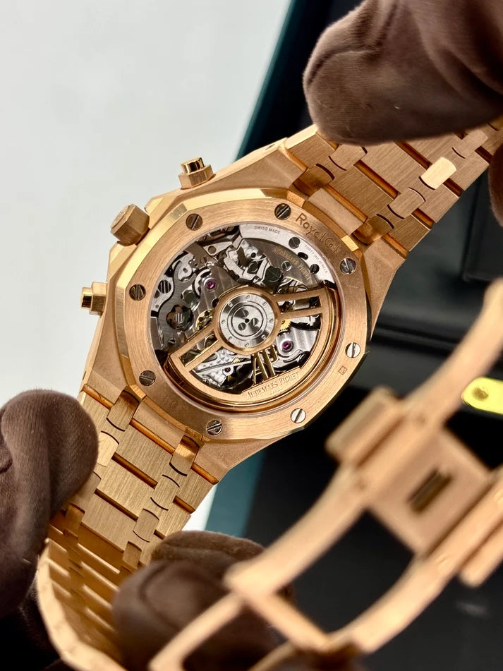 Audemars Piguet Royal Oak Self Winding Chronograph  26240OR.OO.1320OR.08 18-carat Pink Gold Khaki Green 