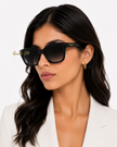 FERRAGAMO Salvatore Grey Rectangular Ladies Sunglasses